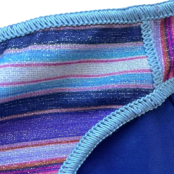 NWOT Becca South Coast Striped Hipster Bikini  Bottom - Picture 3 of 7